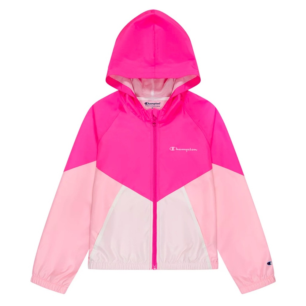 And colorblock windbreaker